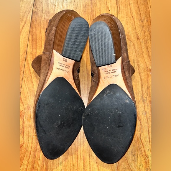 Aquatalia 'Farin' Weatherproof Bootie Brown Suede Size 8.5 MSRP $450 - Picture 5 of 10
